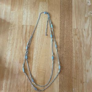 Gold and Silver Tiered Necklace